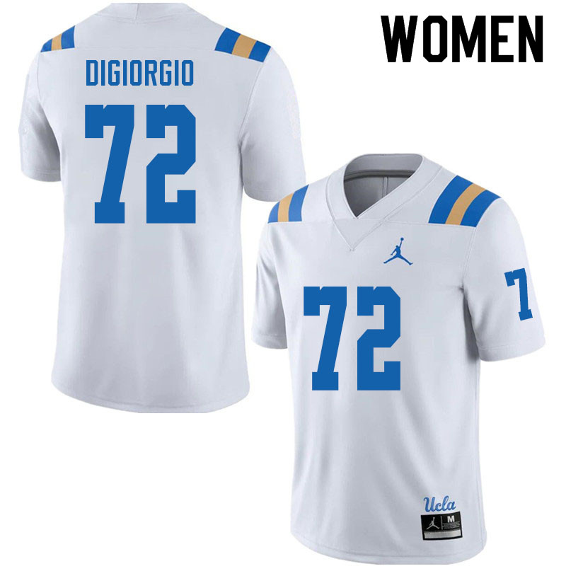 Jordan Brand Women #72 Garrett DiGiorgio UCLA Bruins College Football Jerseys Sale-White